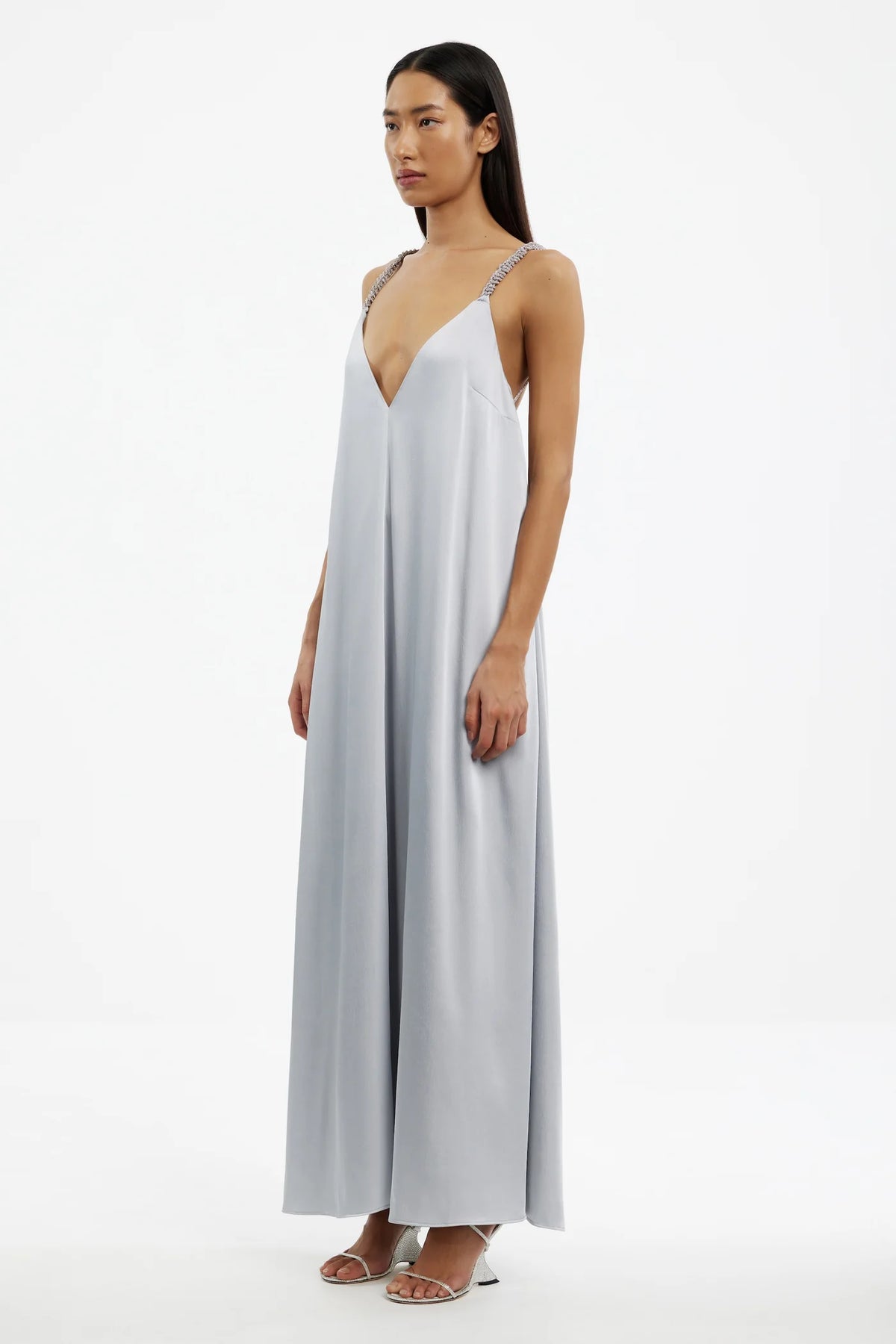 Significant Other Abbey Trapeze Maxi Dress | Pewter