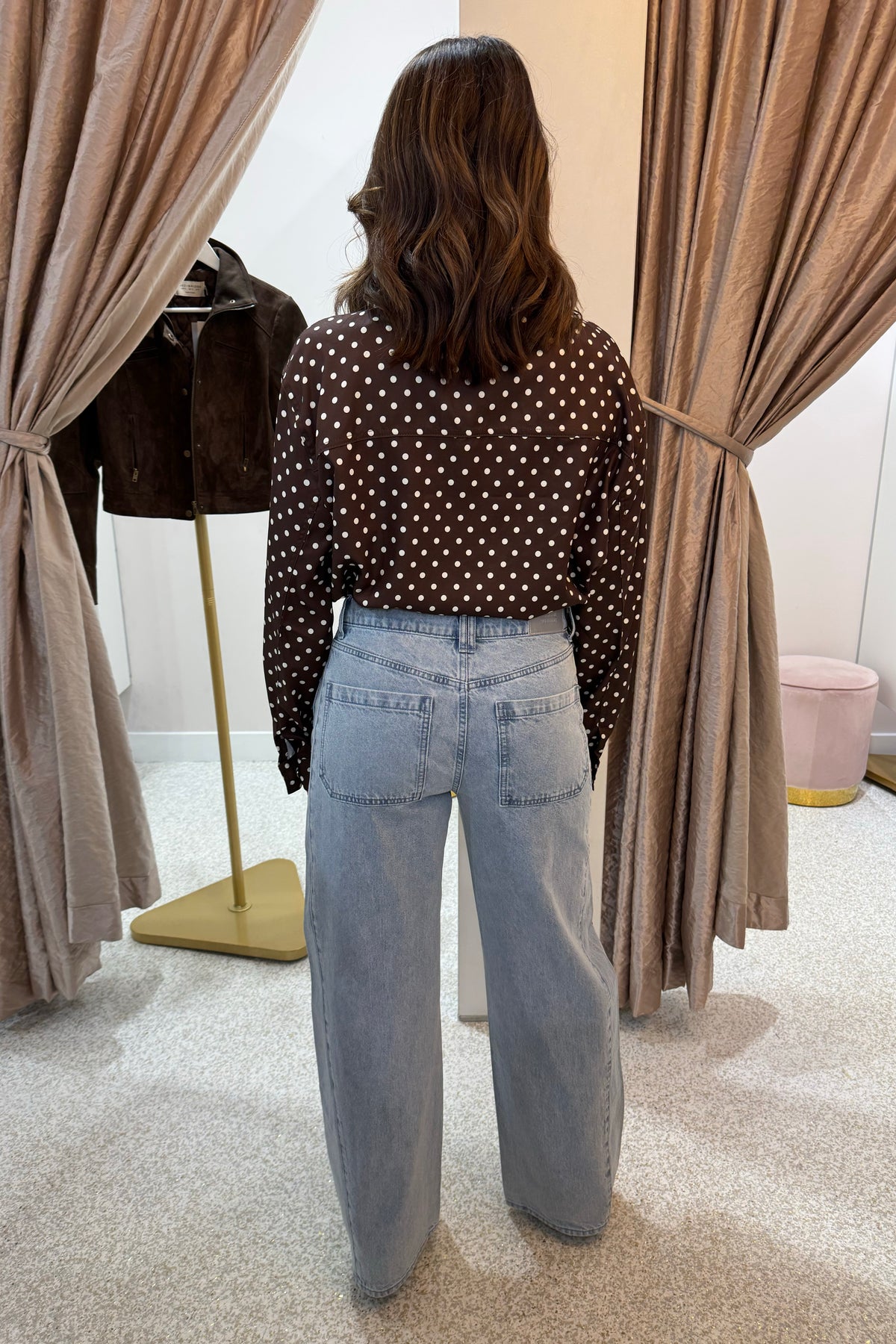 Chosen By Fifi & Annie The Polka Parker Jacket | Chocolate Polka