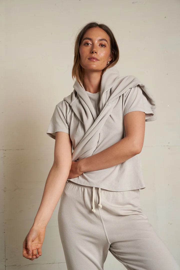 Perfect White Tee Harley Boxy Crew Tee | Silver