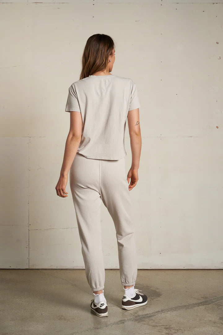 Perfect White Tee Harley Boxy Crew Tee | Silver