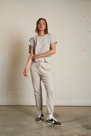 Perfect White Tee Harley Boxy Crew Tee | Silver