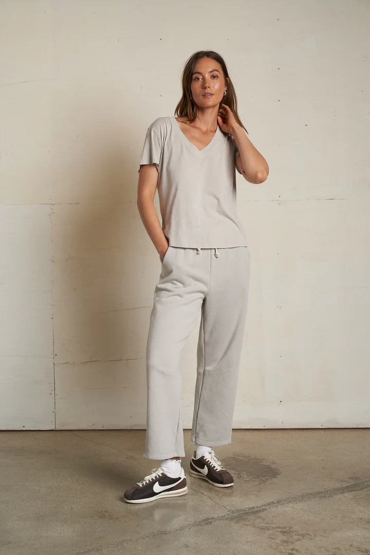 Perfect White Tee Hendrix Basic V Neck Tee | Silver