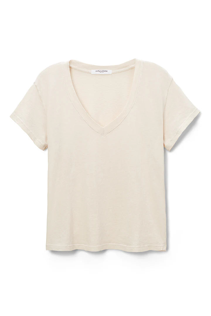 Perfect White Tee Hendrix Basic V Neck Tee | Sugar