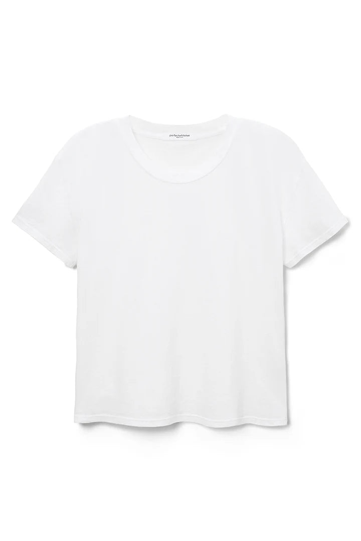 Perfect White Tee Harley Boxy Crew Tee | White