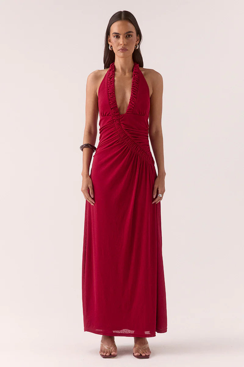 Sovere Studio Alora Maxi Dress | Rasberry