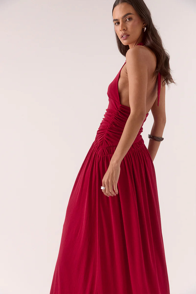 Sovere Studio Alora Maxi Dress | Rasberry