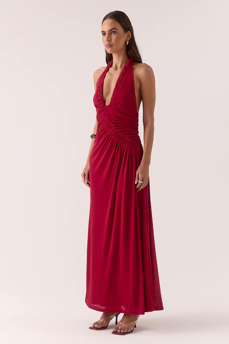 Sovere Studio Alora Maxi Dress | Rasberry