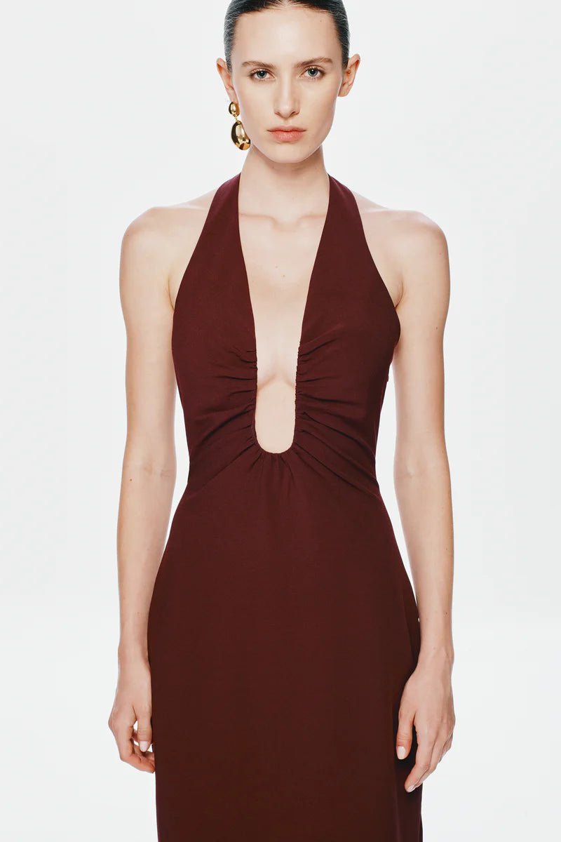 Misha The Alusia Stretch Suiting Dress | Port