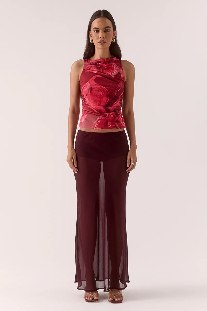 Sovere Studio Florence Top | Raspberry