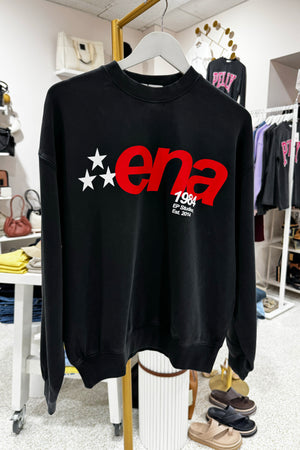 Ena Pelly Star Sweatshirt | Washed Charcoal