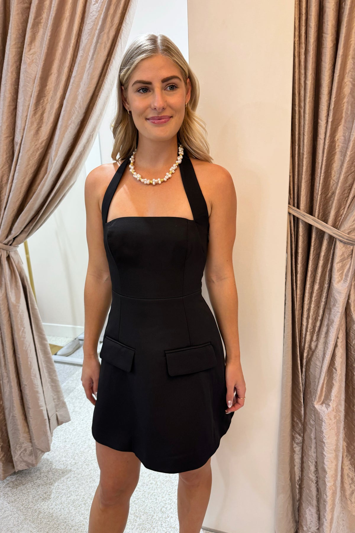 Madison The Label Gloria Mini Dress | Black