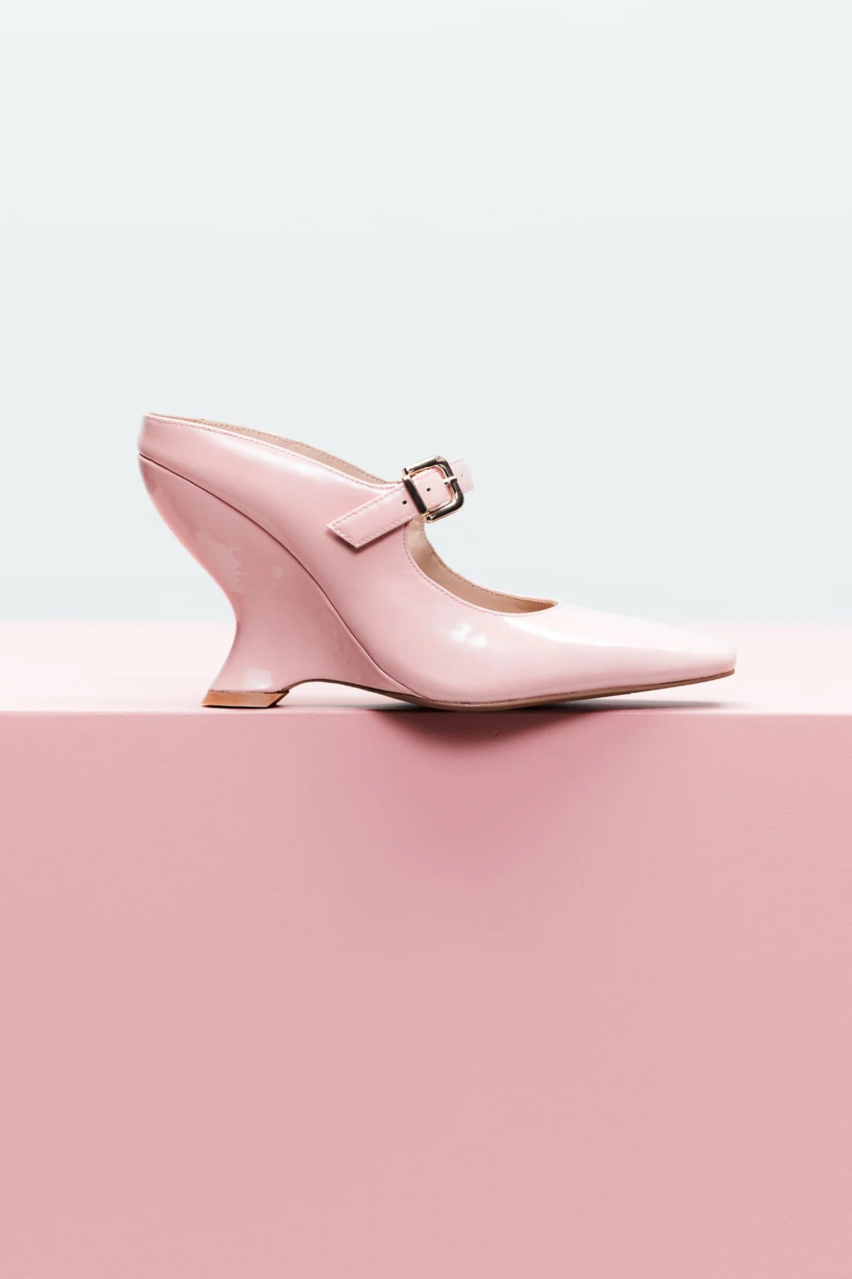 Lana Wilkinson Quinn Wedge | Blush Pink