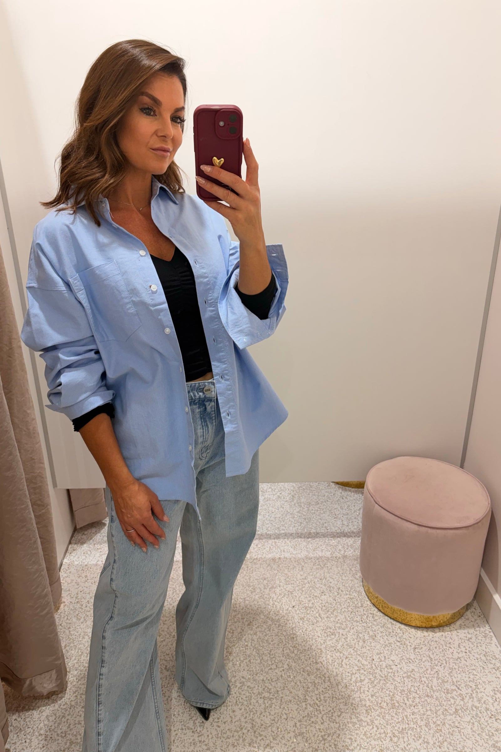 Nude Lucy Classic Cotton Shirt | Blue