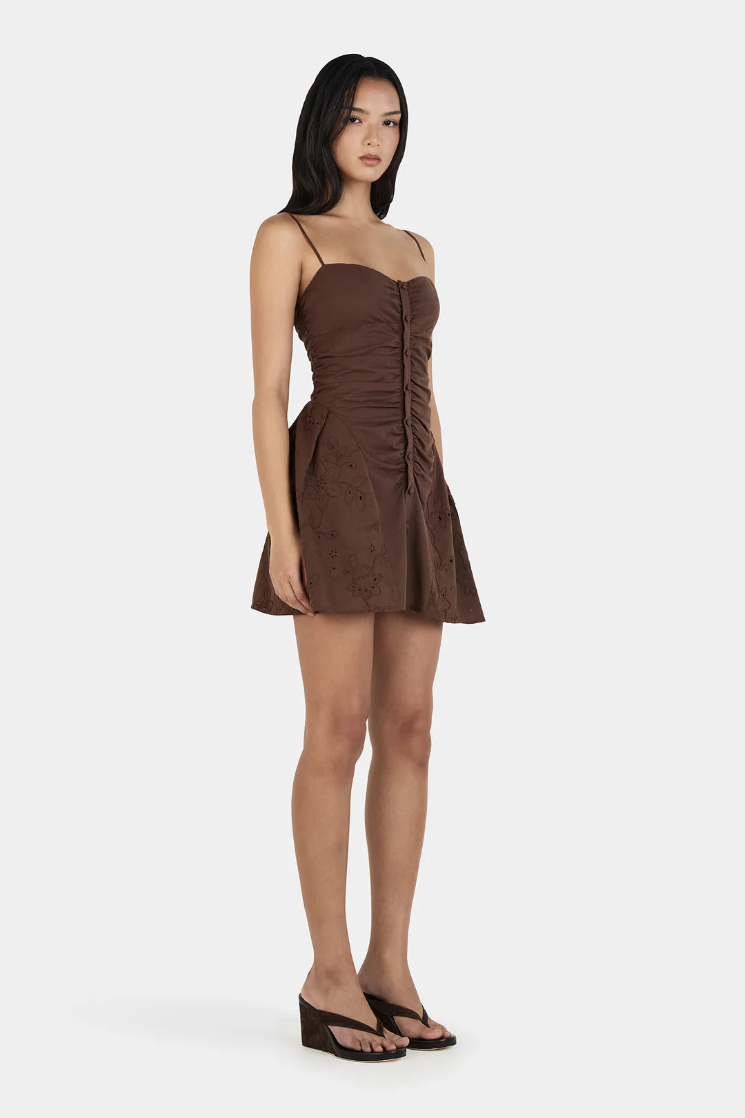 Ownley Yash Mini Dress | Chocolate