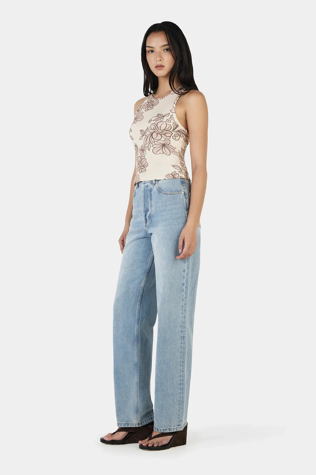 Ownley Megan Tank Rollng Waves | Beige