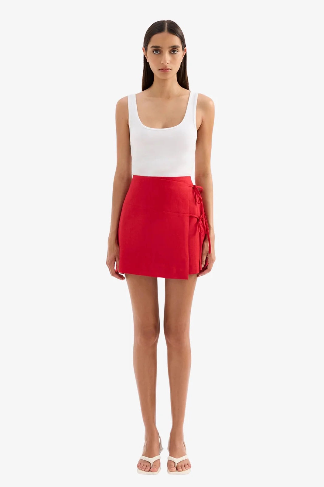 Nude Lucy Lotta Linen Mini Skirt | Vermillion