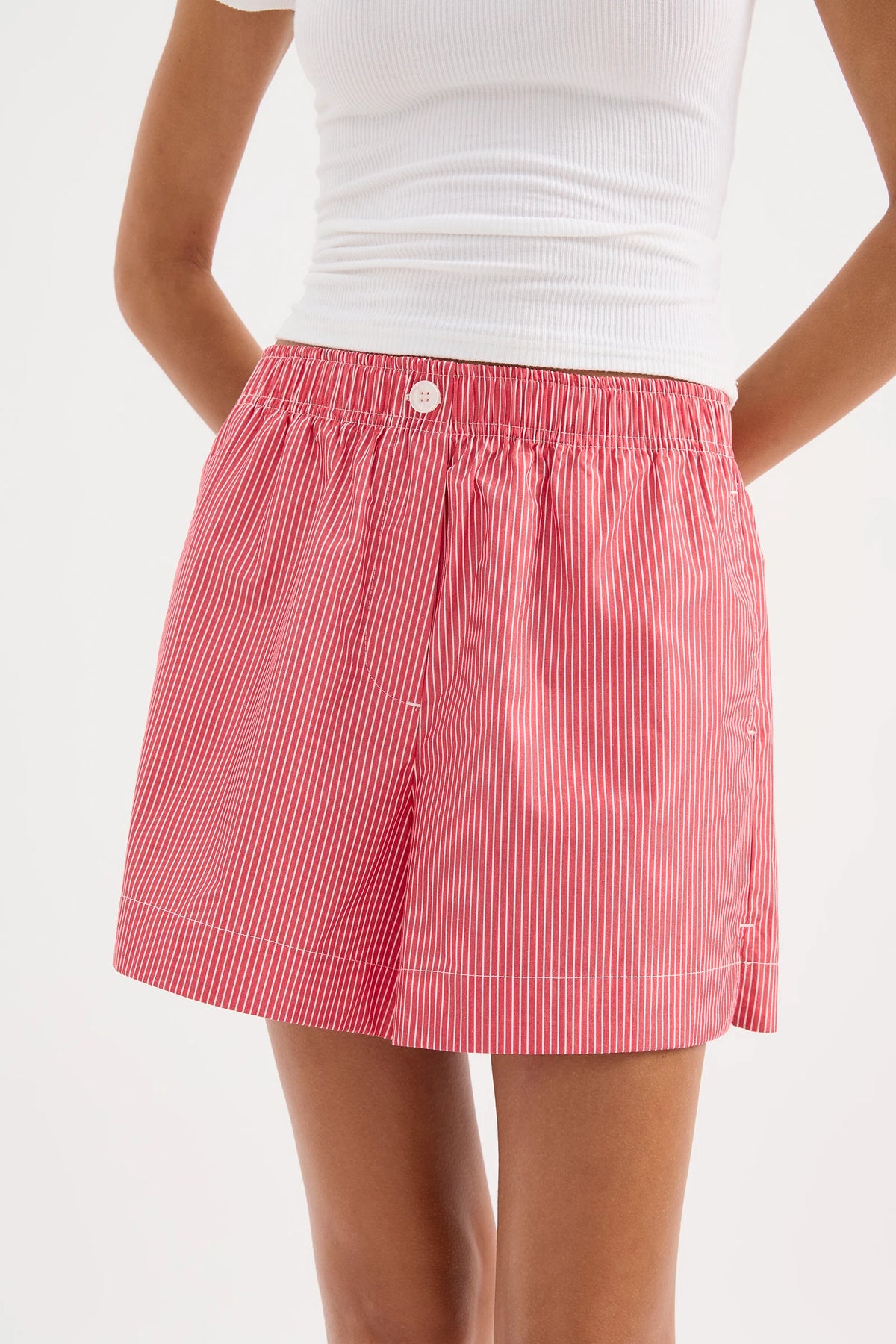 Nude Lucy Anoul Stripe Short | Red