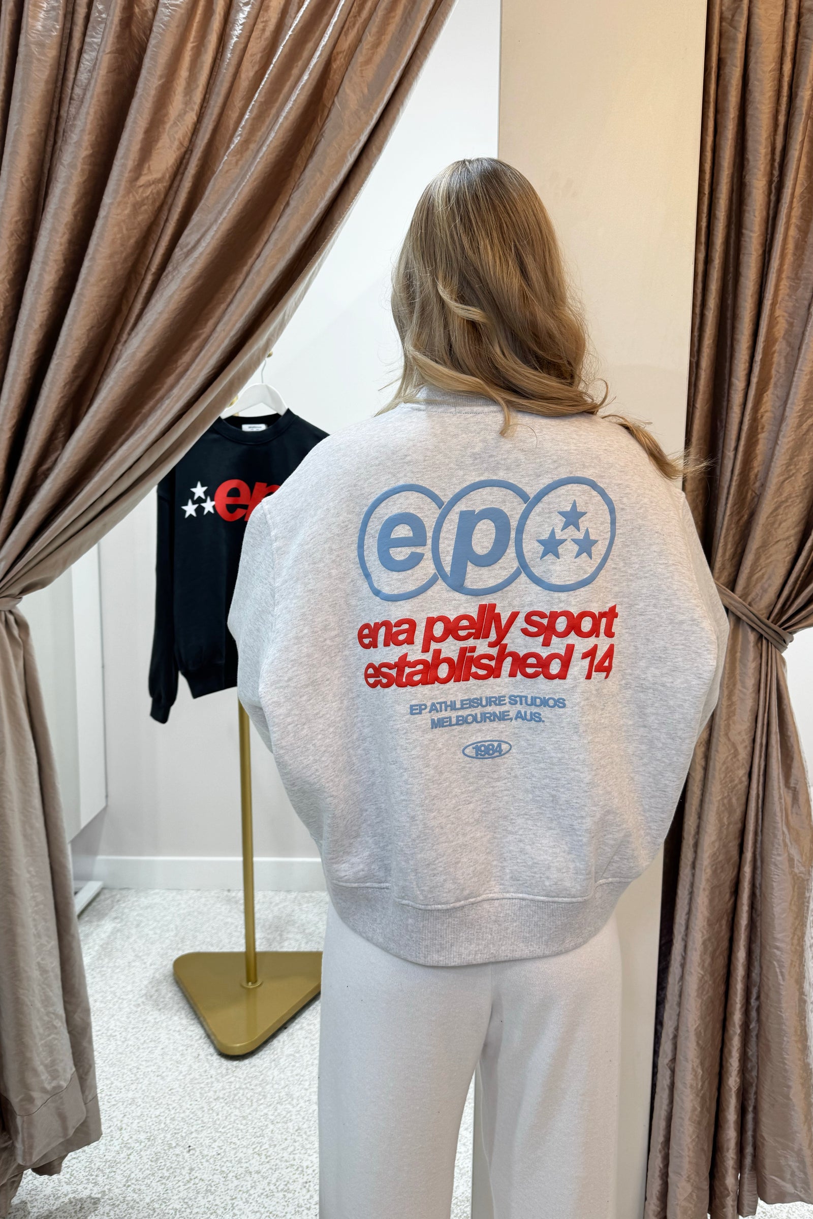 Ena Pelly Sport Studio Sweatshirt | White Marle