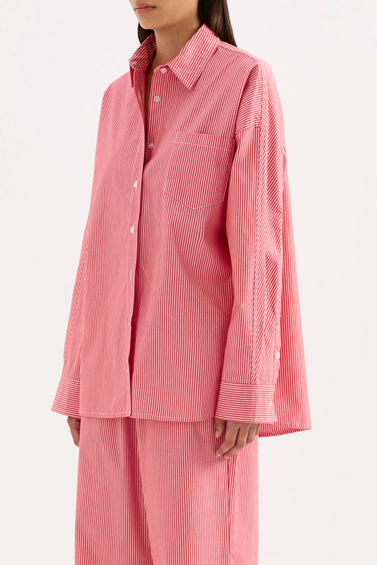 Nude Lucy Anouk Stripe Shirt | Red