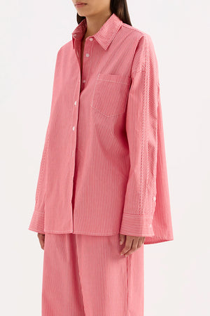 Nude Lucy Anouk Stripe Shirt | Red