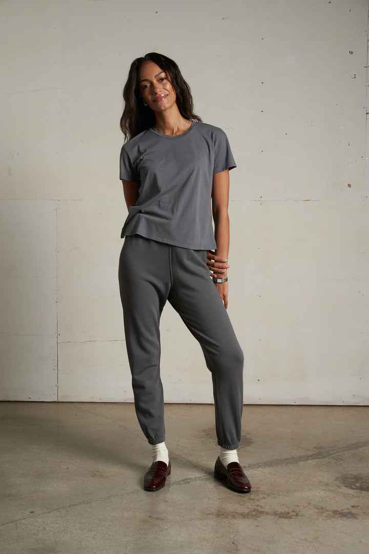 Perfect White Tee Harley Boxy Crew Tee | Charcoal