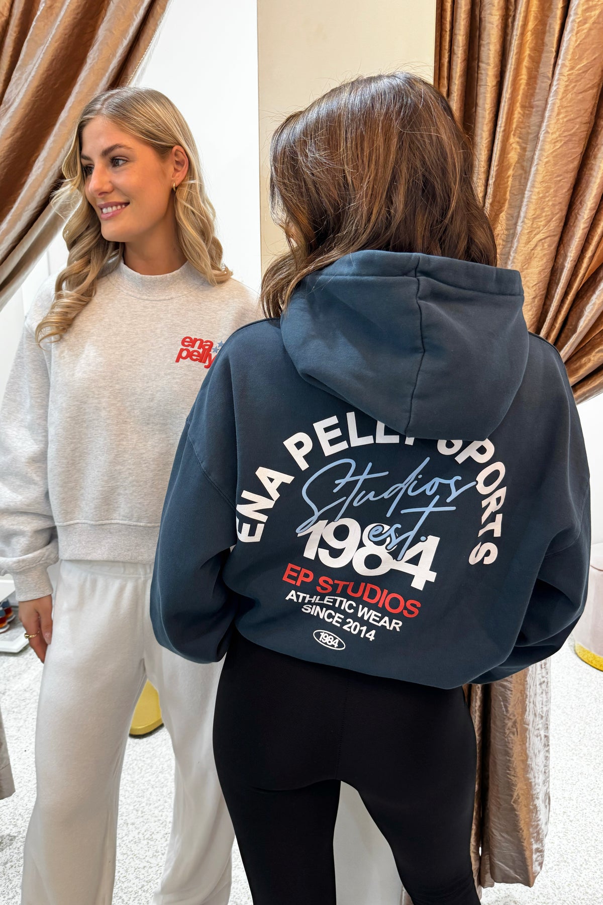 Ena Pelly Script Studio Hoodie | Emerald