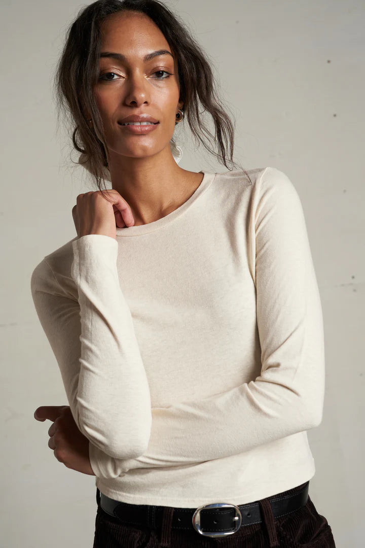 Perfect White Tee Jamie Recycled Cotton Long Sleeve | Sugar