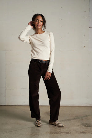 Perfect White Tee Jamie Recycled Cotton Long Sleeve | Sugar