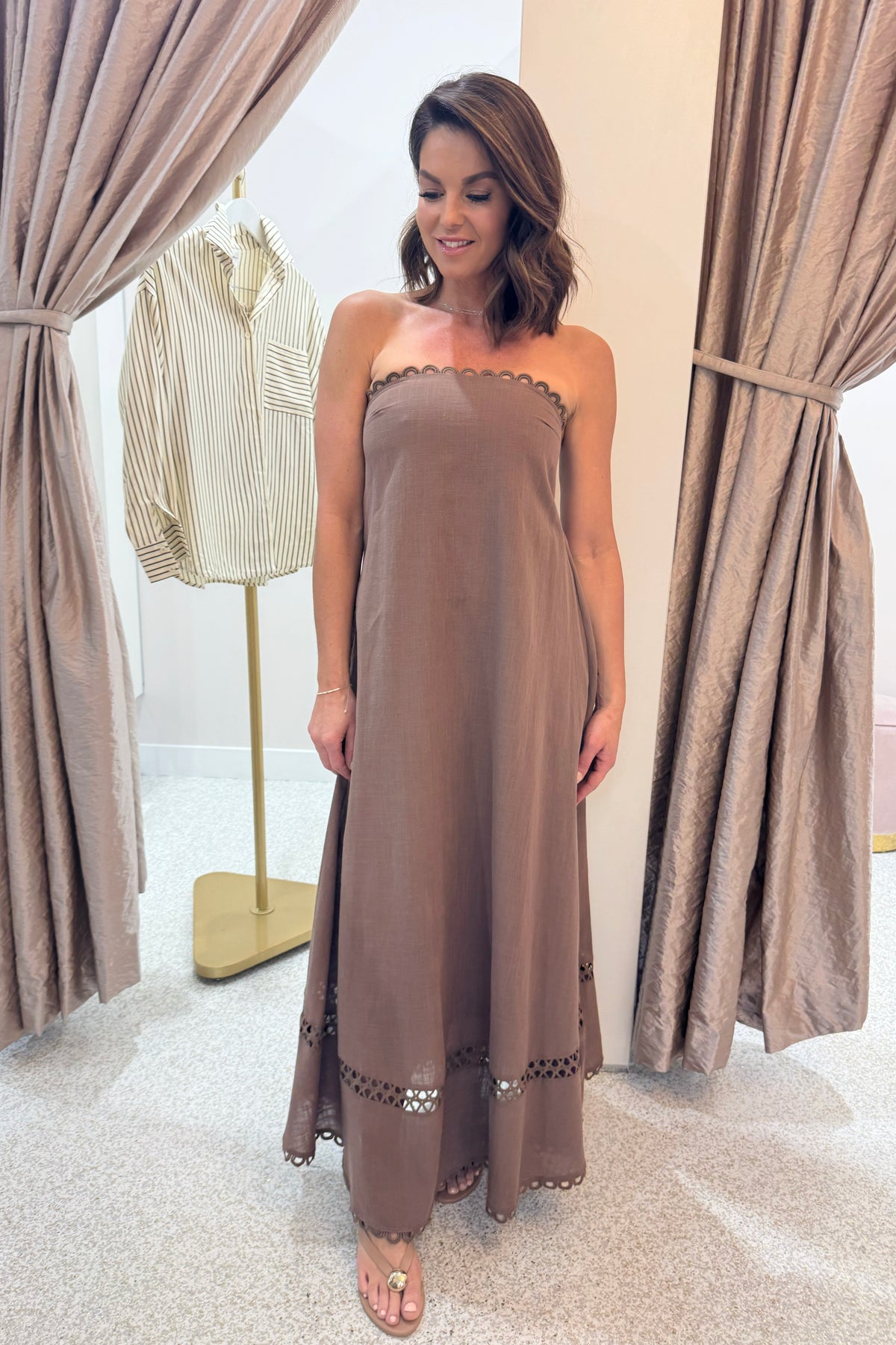 Chosen By Fifi & Annie The Vernazza Lace Ladder Maxi Dress | Milo || B Chosen By Fifi & Annie The Vernazza Lace Ladder Maxi Dress | Milo || B