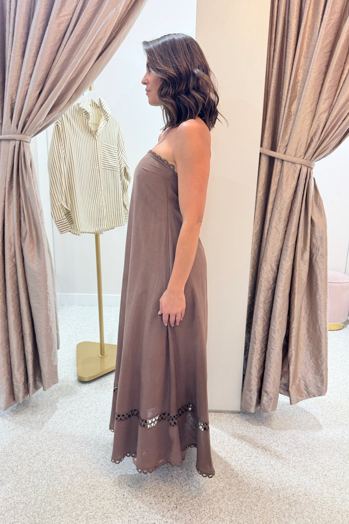 Chosen By Fifi & Annie The Vernazza Lace Ladder Maxi Dress | Milo