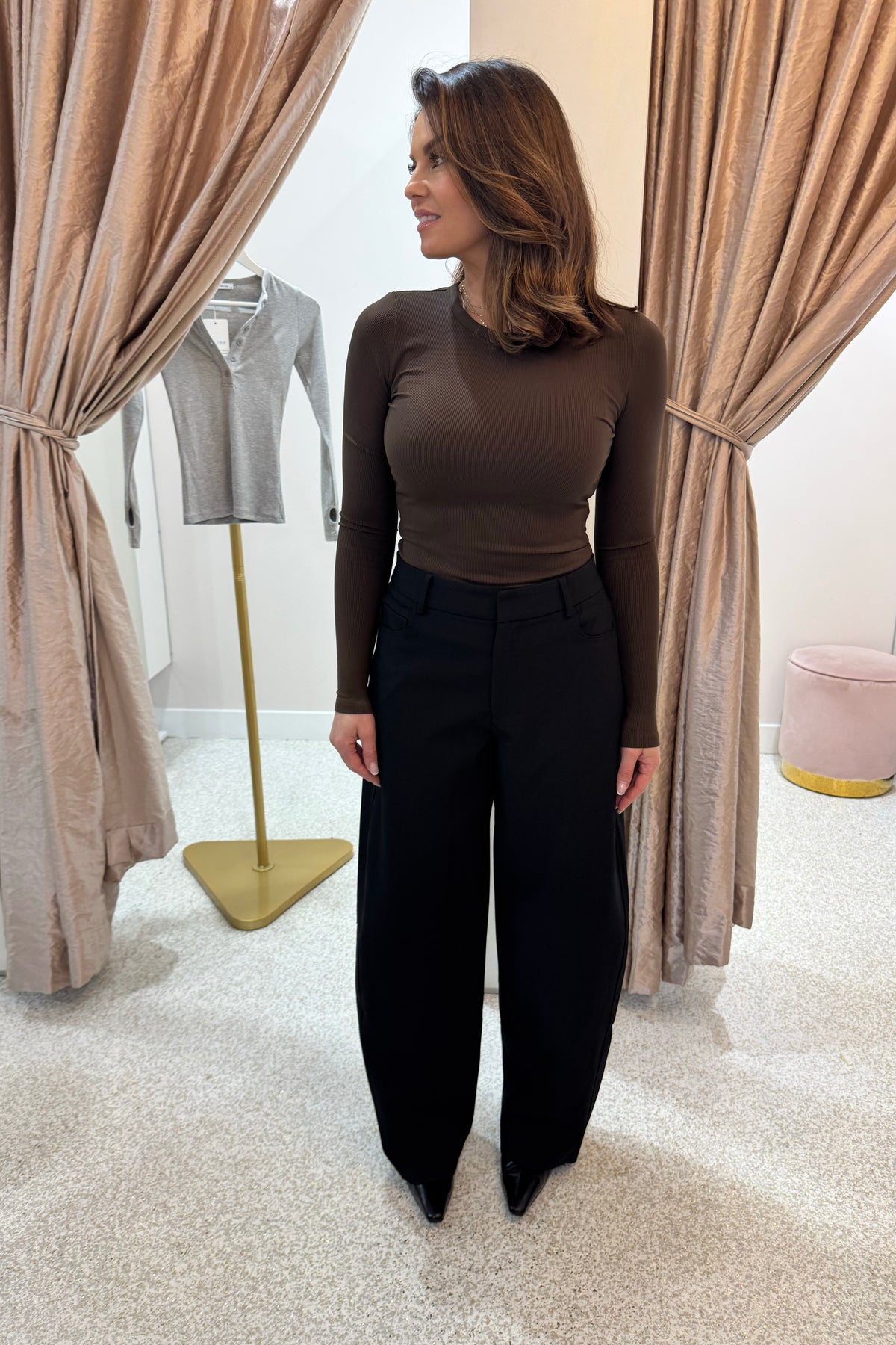 Bayse Brand Nyla Top | Espresso