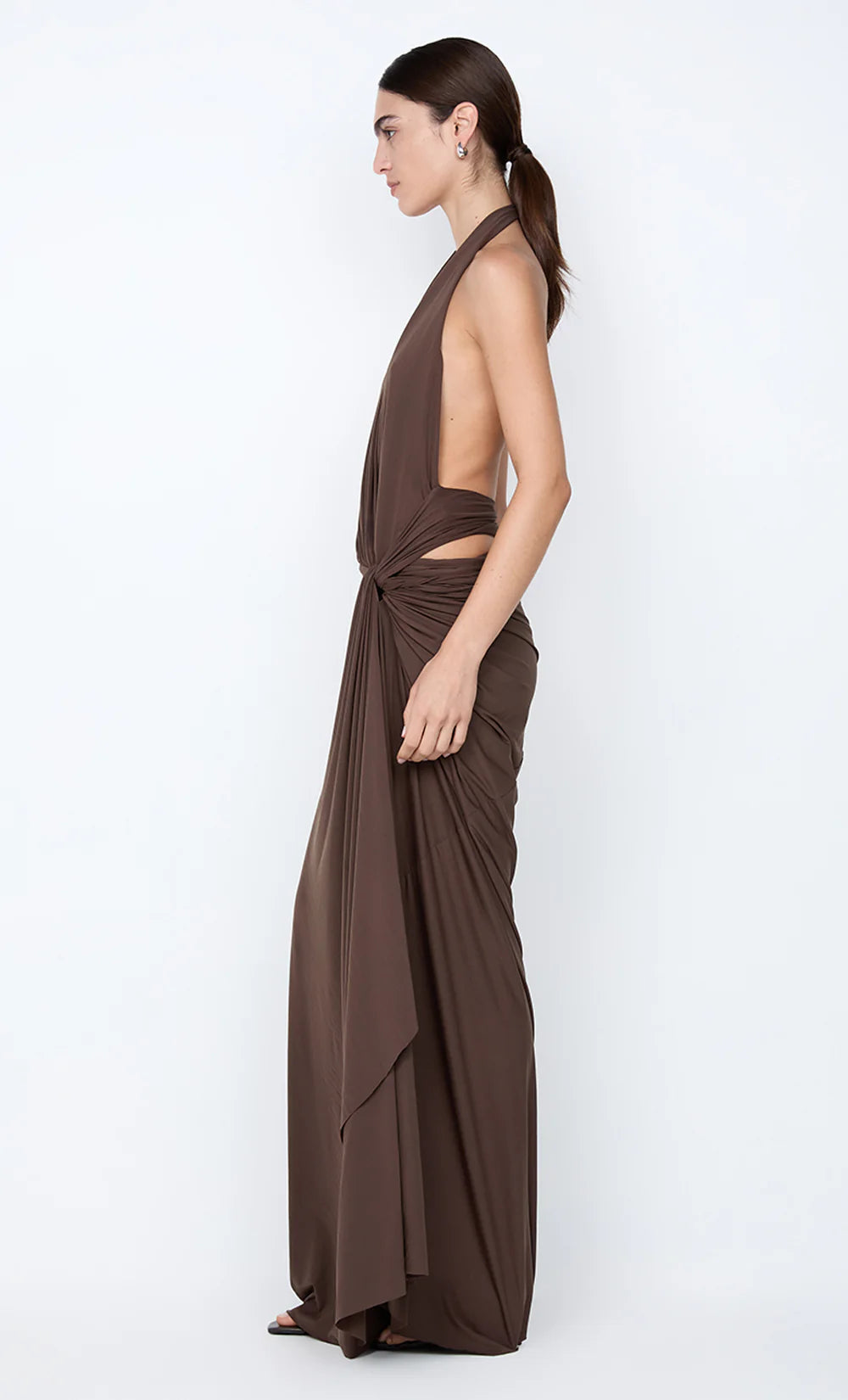 Bec + Bridge Clementine Twist Dress | Milk Chocolate