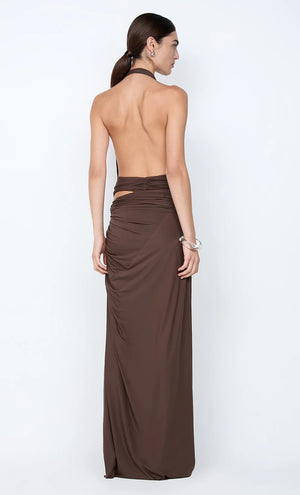Bec + Bridge Clementine Twist Dress | Milk Chocolate