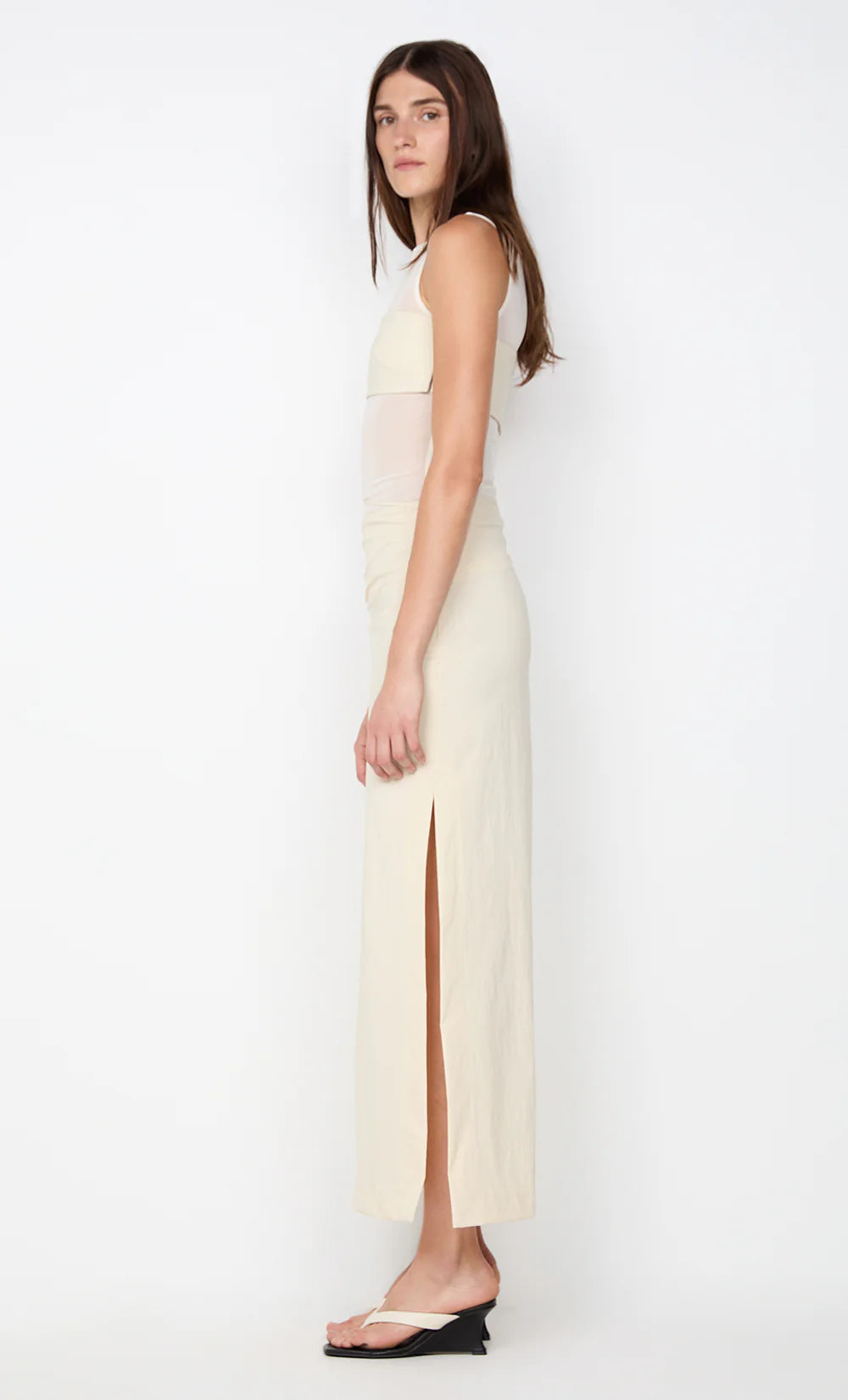 Bec + Bridge Reid Asym Skirt | Vanilla