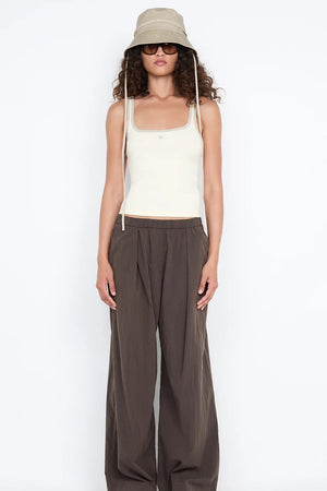 Bec + Bridge Lana Square Neck Tank | Chalk / Cement