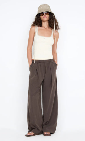 Bec + Bridge Lana Square Neck Tank | Chalk / Cement