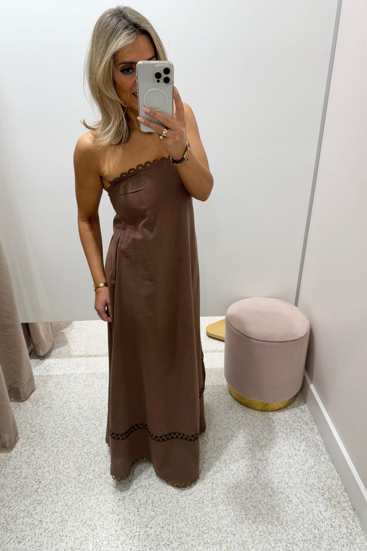 Chosen By Fifi & Annie The Vernazza Lace Ladder Maxi Dress | Milo