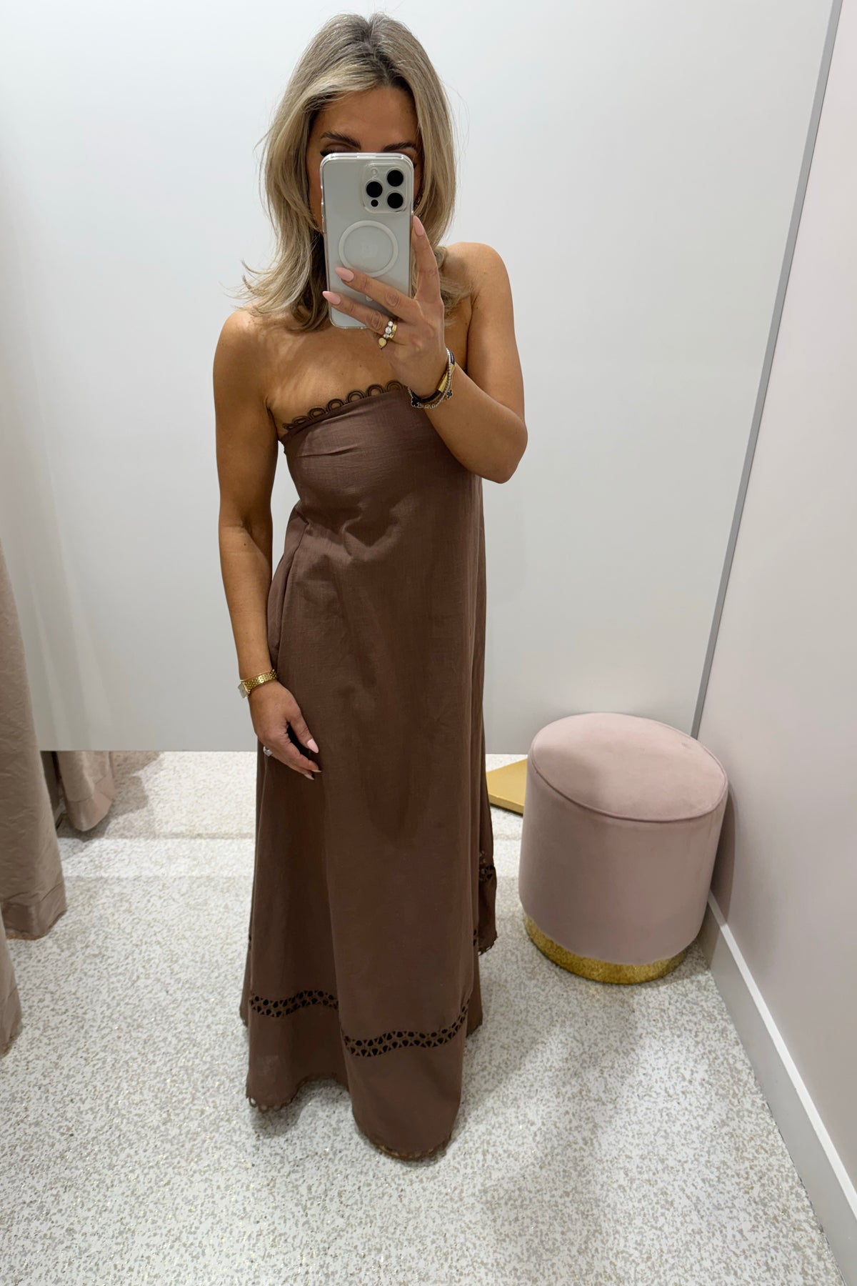 Chosen By Fifi & Annie The Vernazza Lace Ladder Maxi Dress | Milo