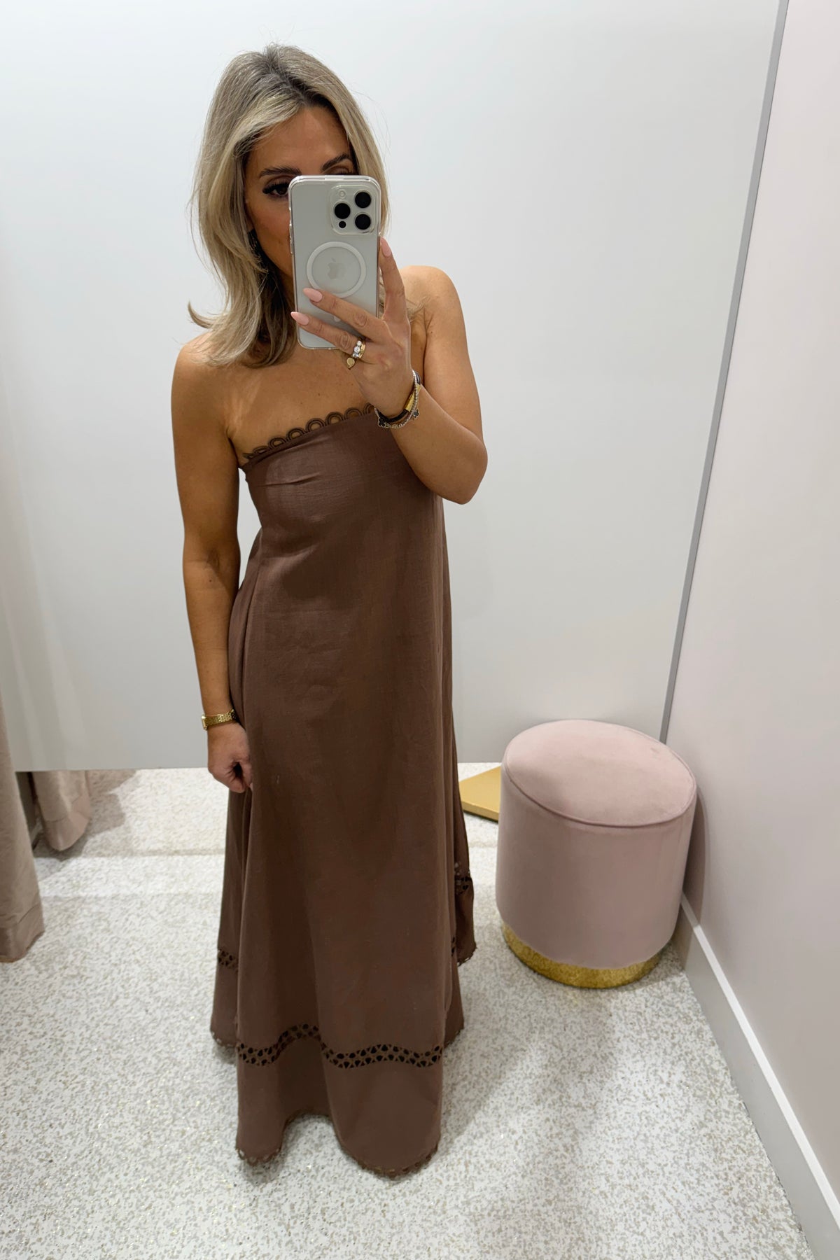 Chosen By Fifi & Annie The Vernazza Lace Ladder Maxi Dress | Milo