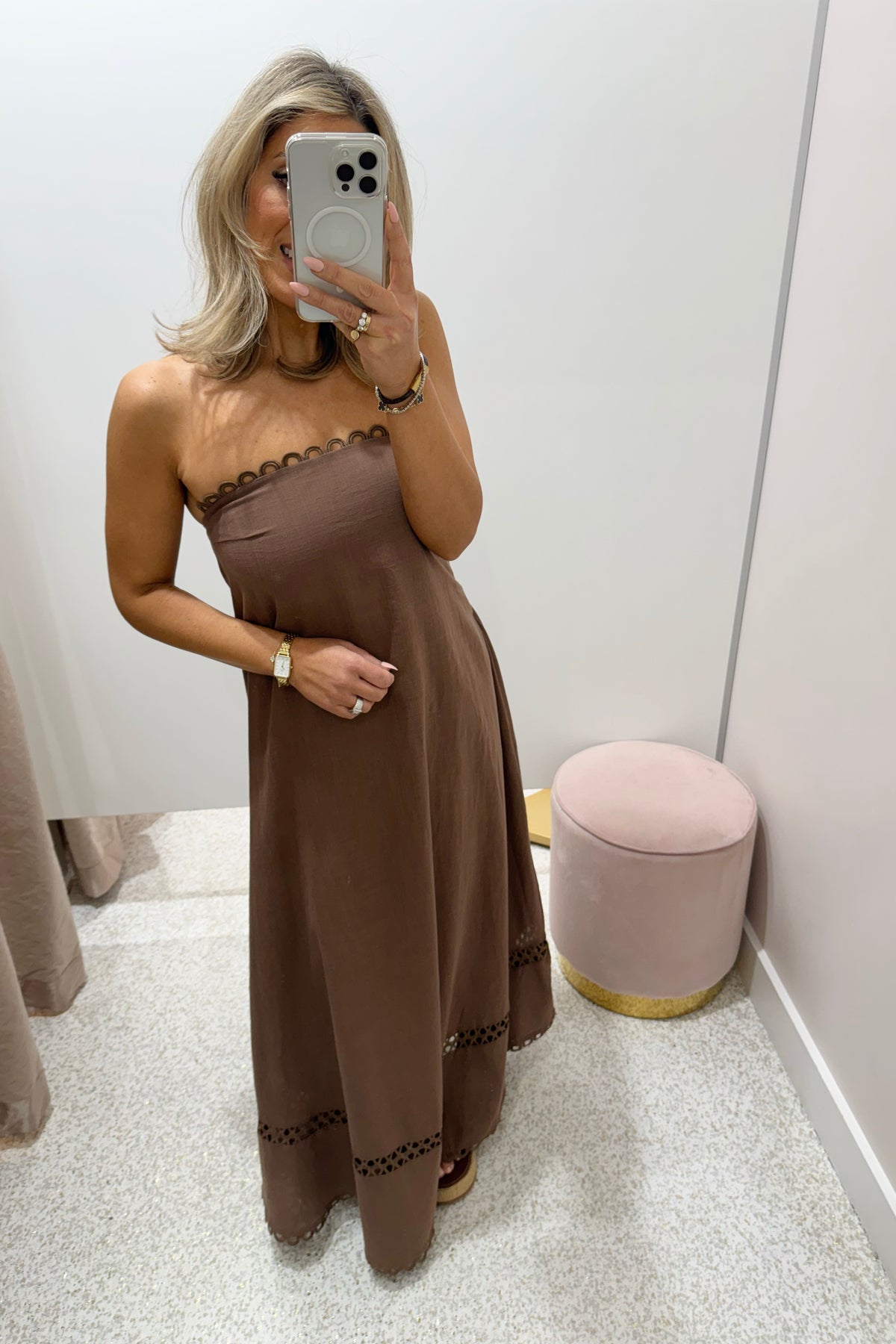 Chosen By Fifi & Annie The Vernazza Lace Ladder Maxi Dress | Milo