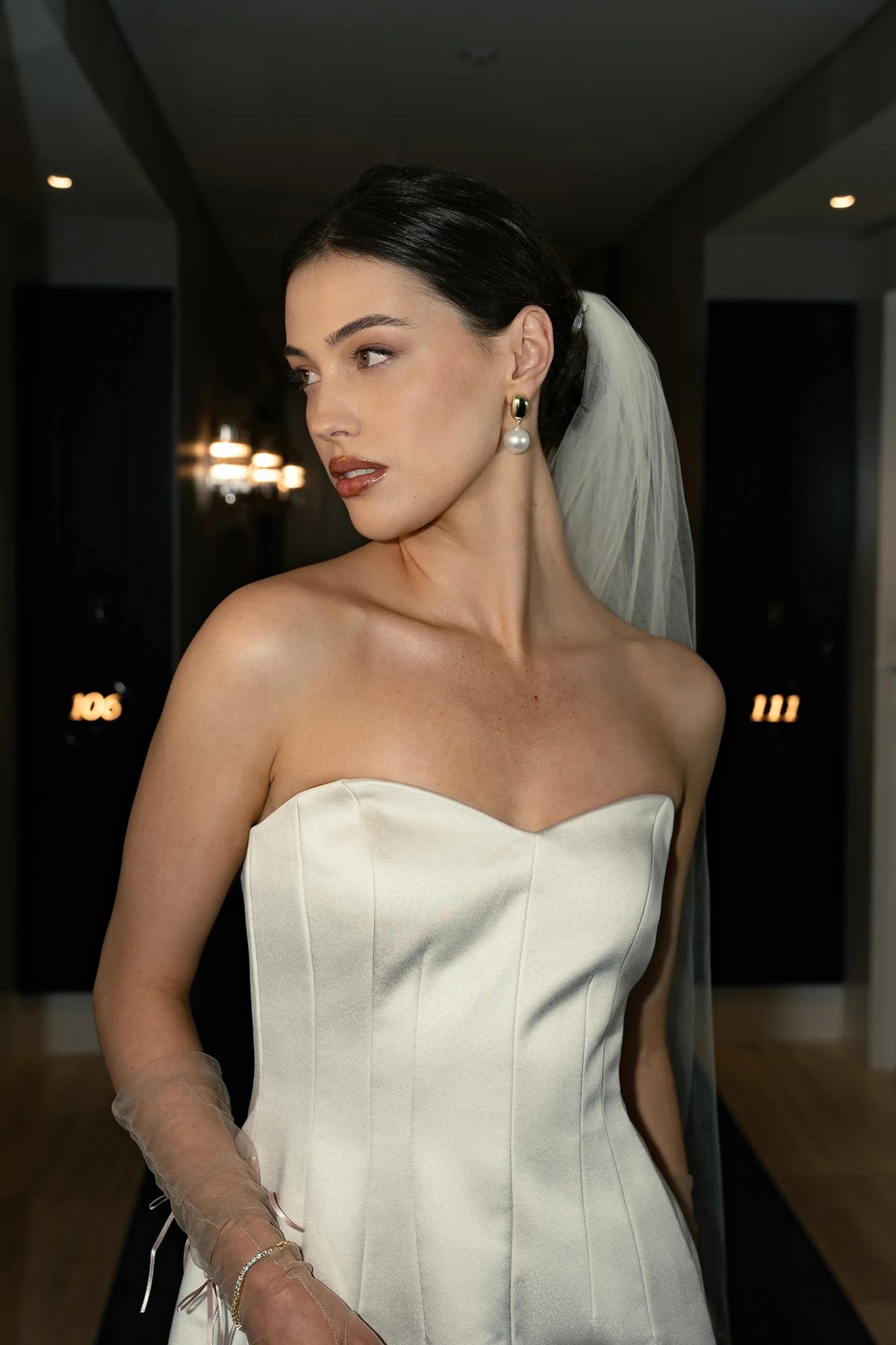 Liberte Selma Pearl Earring | Gold