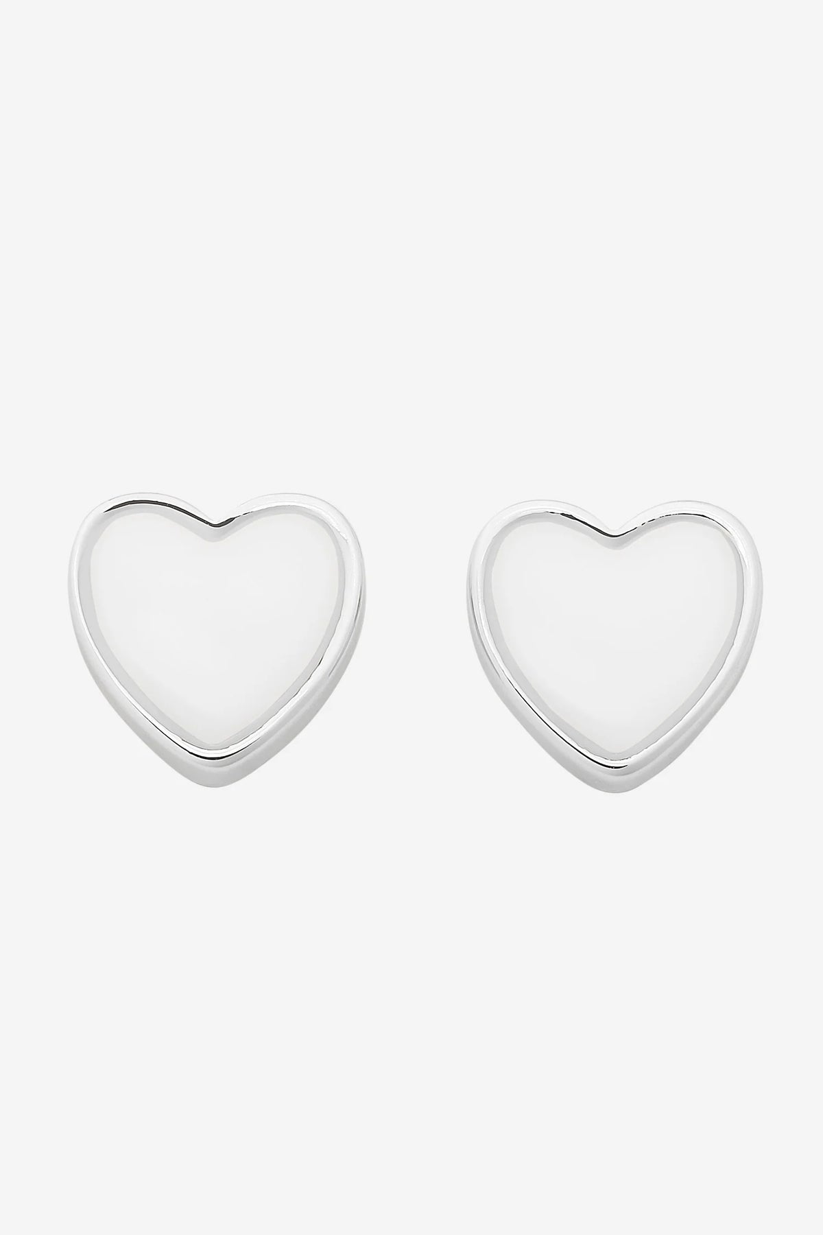Liberte Myra Heart Stud | Silver