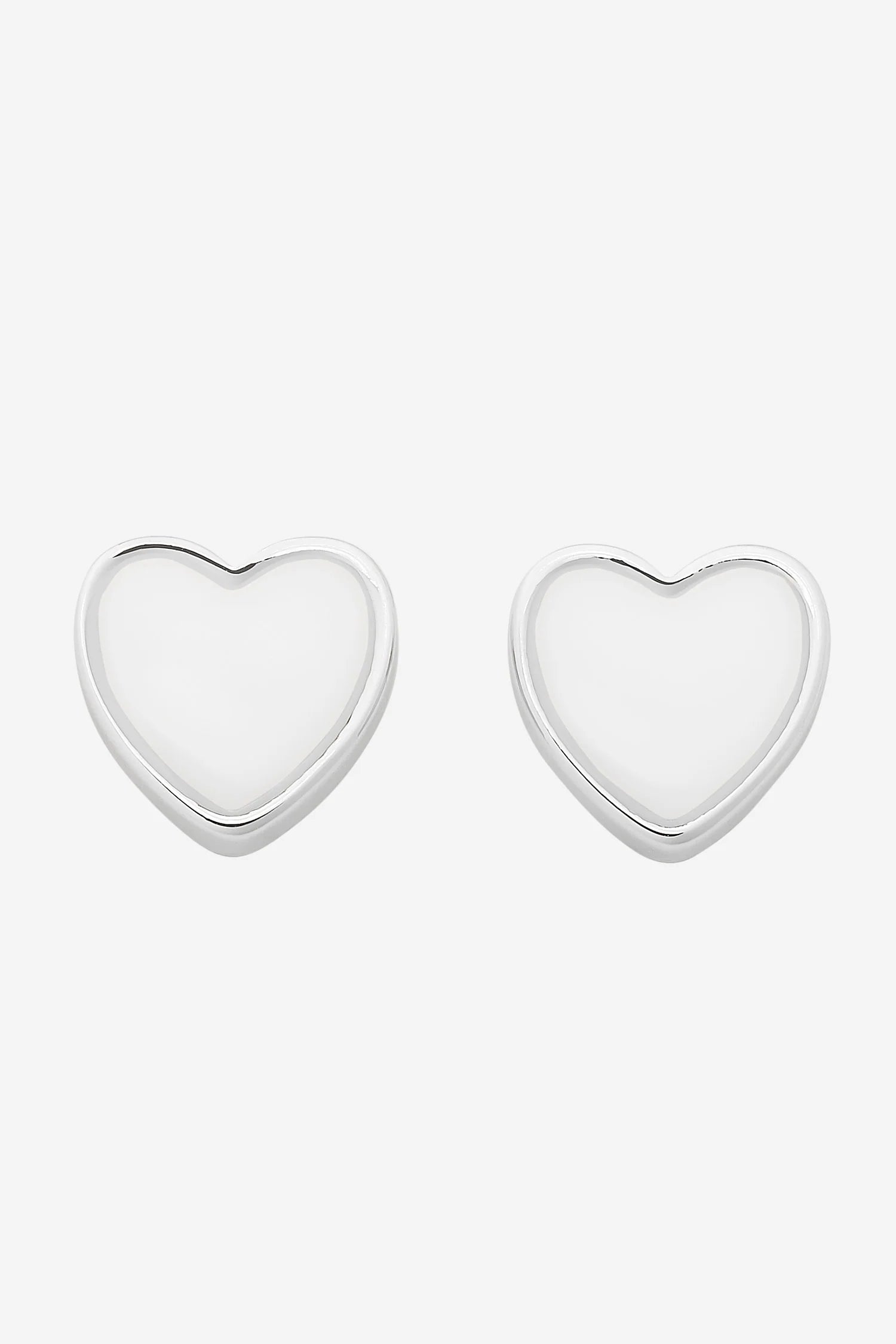 Liberte Myra Heart Stud | Silver