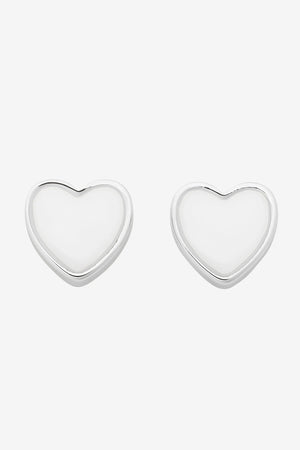 Liberte Myra Heart Stud | Silver