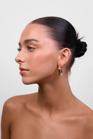 Liberte Kate Square Hoop | Gold