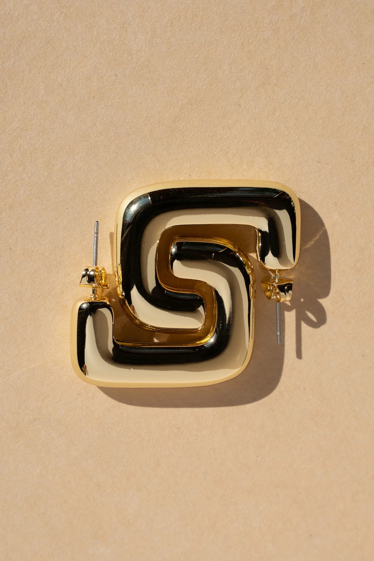 Liberte Kate Square Hoop | Gold