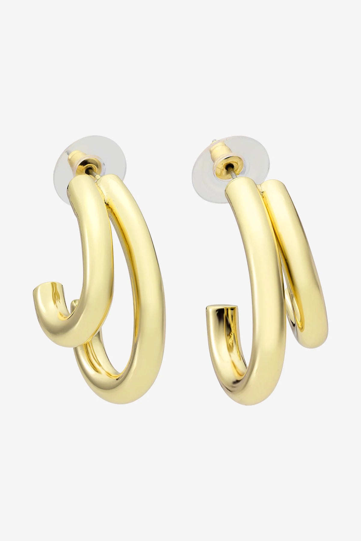Liberte Neve Double Hoop Earring | Gold