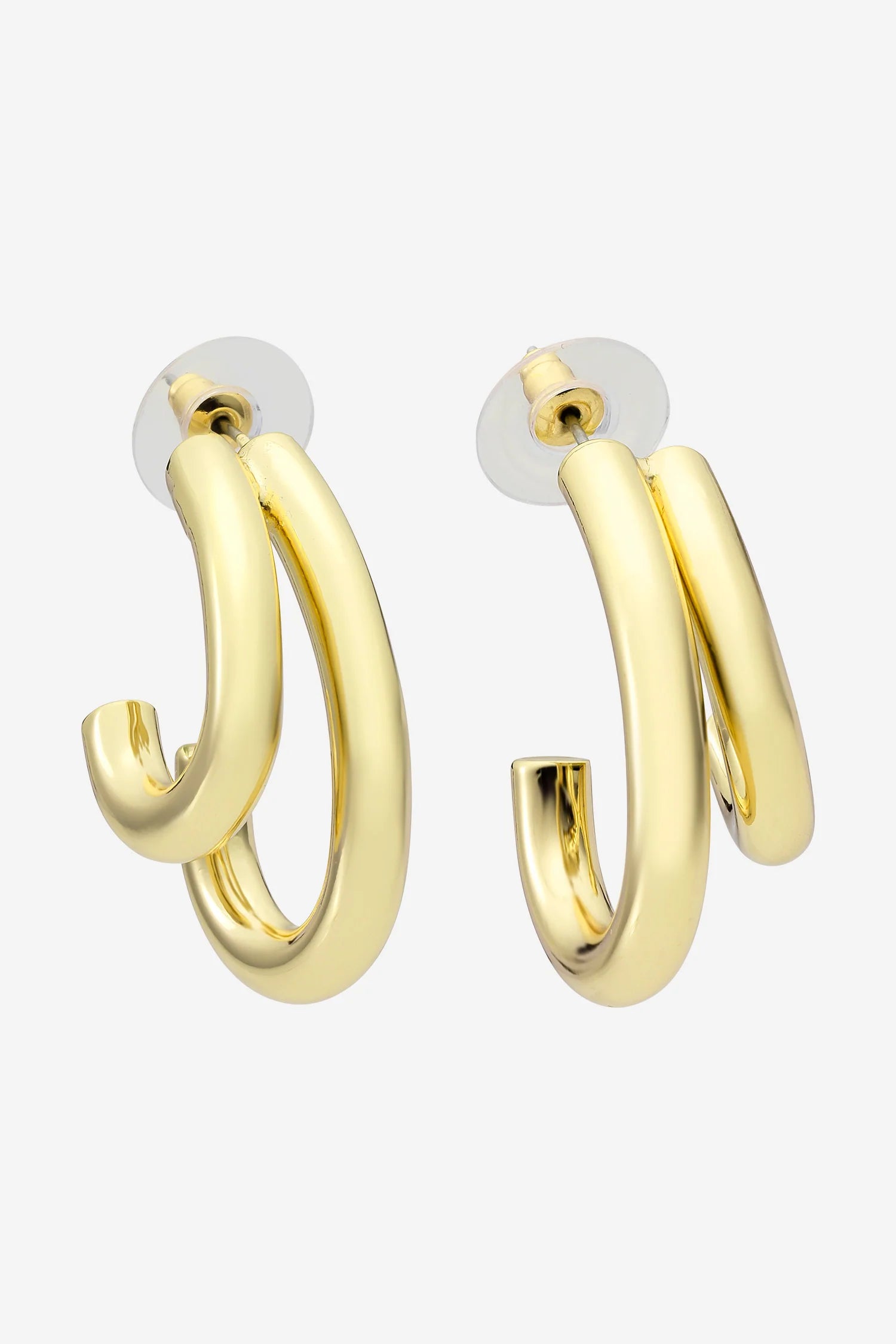 Liberte Neve Double Hoop Earring | Gold