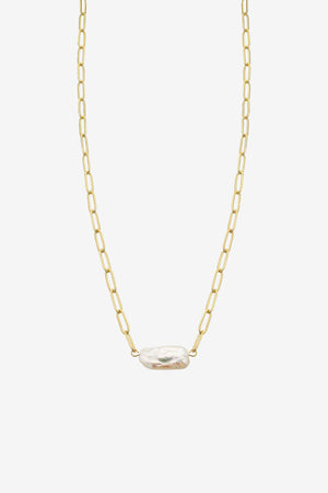 Liberte Sallie Gold Necklace | Pearl