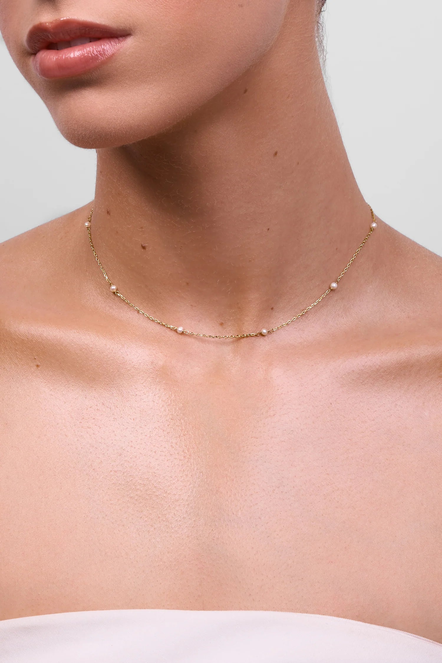 Liberte Liliet Pearl Necklace | Gold